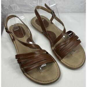 B.O.C. Born Concept Women's Sandals Slingback Brown Size 8